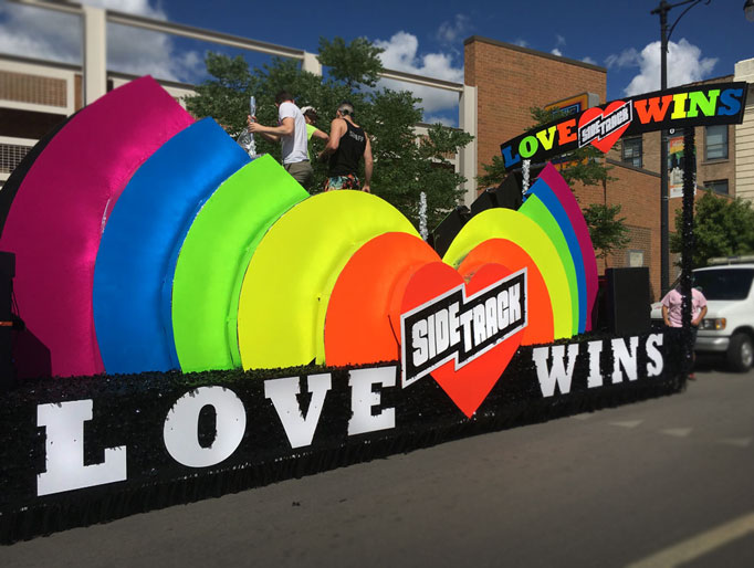 LOVE WINS: Pride Parade Float for Sidetrack